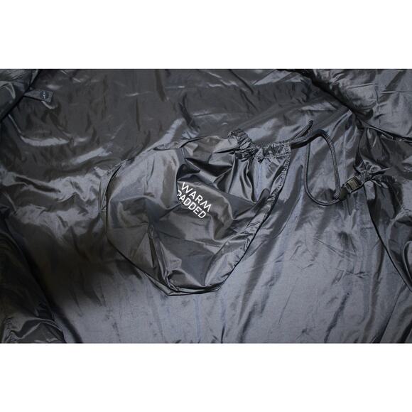 Uniqlo Warm Padded Vest Mens 2XL Blue Lightweight Snap Buttons Water Repellent - Picture 4 of 5